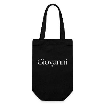 Giovanni - Geschenkbeutel für Flaschen - Schwarz - Vorne