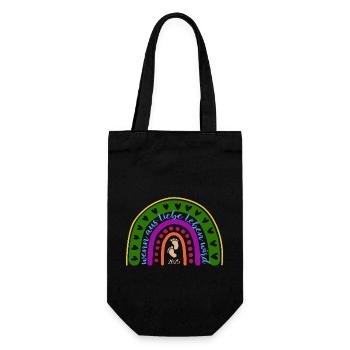 When love becomes life baby becomes pregnant in 2025 - Gift Bag for Bottles - black - Front