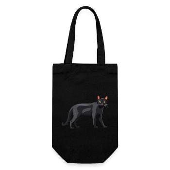 Cute Bombay Cat - Cat Sticker - Geschenkbeutel für Flaschen - Schwarz - Vorne