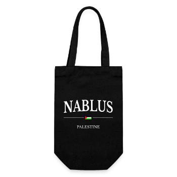 Nablus Palästina - Geschenkbeutel für Flaschen - Schwarz - Vorne