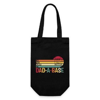 Rétro Dad-A-Base Coucher de soleil Illustration - Sac à bouteille - noir - Devant