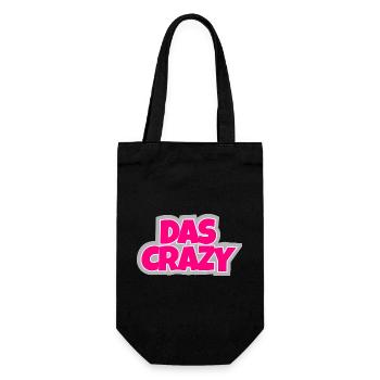 The Crazy - crazy, eye-catching and simply funny - Gift Bag for Bottles - black - Front