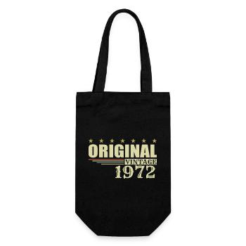 1972 Birthday 1972 - Gift Bag for Bottles - black - Front