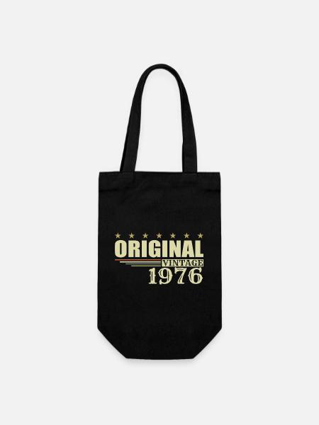 1976 Geburtstag 1976 - Geschenkbeutel für Flaschen - Schwarz