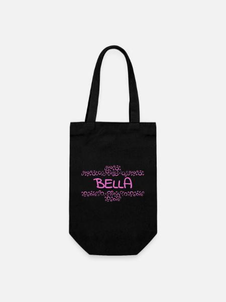 Bella - Geschenkbeutel für Flaschen - Schwarz