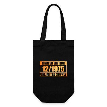 50th Anniversary Limited Edition - ꝏ Supply 12/1975 - Gift Bag for Bottles - black - Front