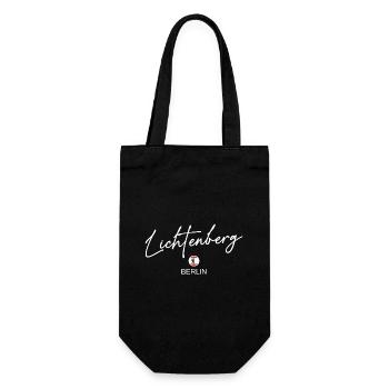 Lichtenberg - Berlin Flag - Berlin Bear - Gift Bag for Bottles - black - Front