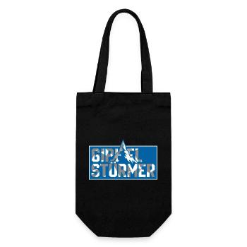 Gipfel Sturmer Bergtop Logo - Geschenkbeutel für Flaschen - Schwarz - Vorne