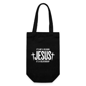 Relation, pas religion, Jésus - Sac à bouteille - noir - Devant