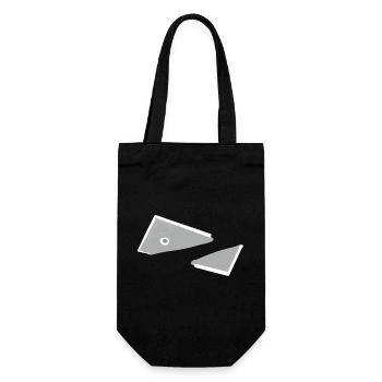 Abstract Fish Monochrome Triangles  - Gift Bag for Bottles - black - Front