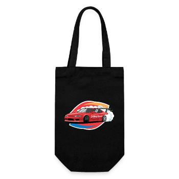 Drifting Queen JDM Muscle Car Racing Burnout-Stil - Geschenkbeutel für Flaschen - Schwarz - Vorne
