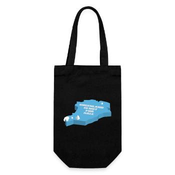 Greenland is not for sale (3D edition) - Gift Bag for Bottles - black - Front