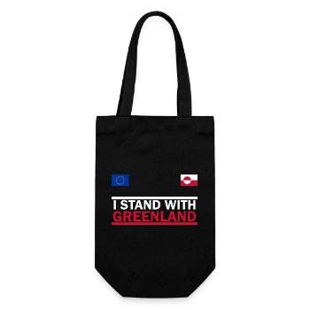 Je soutiens le Groenland - Sac à bouteille - noir - Devant