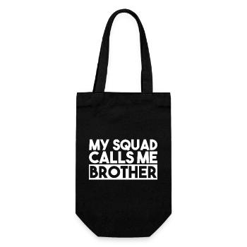 Mon escouade m’appelle frère frère ou sœur drôle de famille - Sac à bouteille - noir - Devant