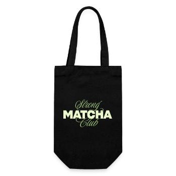 Starker Matcha Club - Geschenkbeutel für Flaschen - Schwarz - Vorne