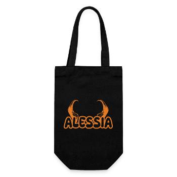 Cadeau pour Alessia - Sac à bouteille - noir - Devant