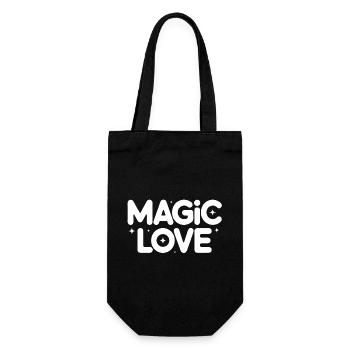 Magic Love Retro Stars - Gift Bag for Bottles - black - Front