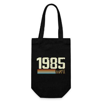 Né en avril 1985 - Sac à bouteille - noir - Devant