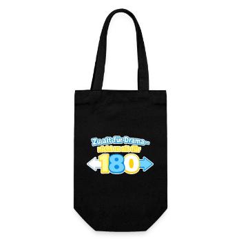 Zu alt für Drama 180 - Geschenkbeutel für Flaschen - Schwarz - Vorne