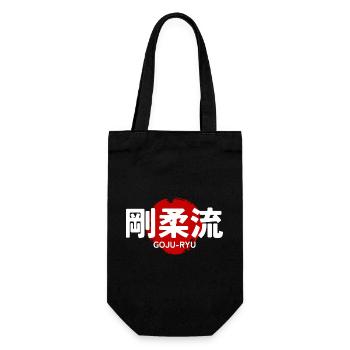 Goju Ryu Karate Martial Art GYM Japanisches Kanji - Geschenkbeutel für Flaschen - Schwarz - Vorne
