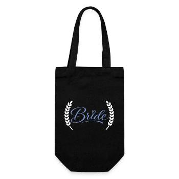 Bride - Gift Bag for Bottles - black - Front