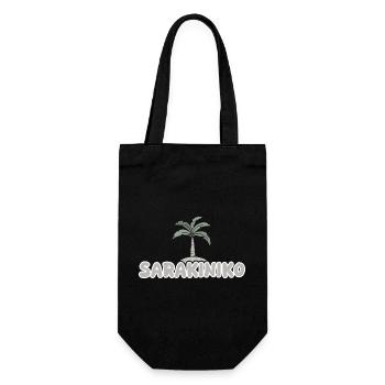 Sarakiniko as a holiday - Gift Bag for Bottles - black - Front