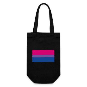 Bisexual Pride Flag - Gift Bag for Bottles - black - Front