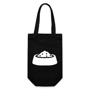 Bowl Pet Gift - Gift Bag for Bottles - black - Front