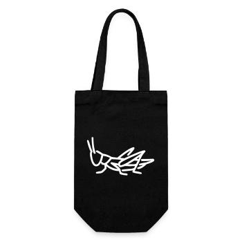 A grasshopper - Gift Bag for Bottles - black - Front