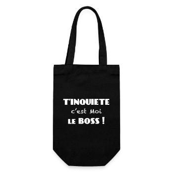 Humour patron, boss cadeau boss patron - Sac à bouteille - noir - Devant