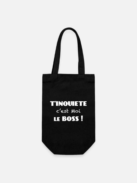 Humour patron, boss cadeau boss patron - Sac à bouteille - noir