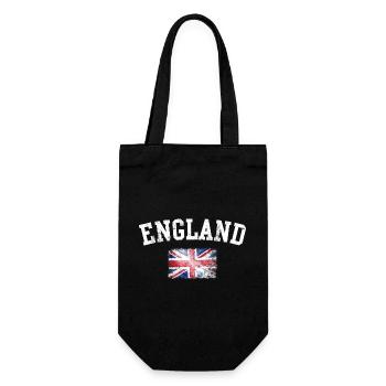 England-Ikone – Schwache britische Flagge - Geschenkbeutel für Flaschen - Schwarz - Vorne