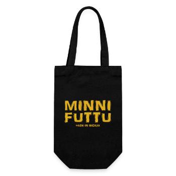 Sicile t-shirt minni futtu t-shirt sicilien - Sac à bouteille - noir - Devant