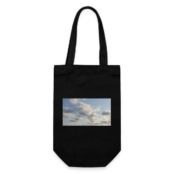 Sky Soft Clouds - Gift Bag for Bottles - black - Front