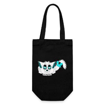 Geister-katze, Halloween Outfit, Mädchen - Geschenkbeutel für Flaschen - Schwarz - Vorne