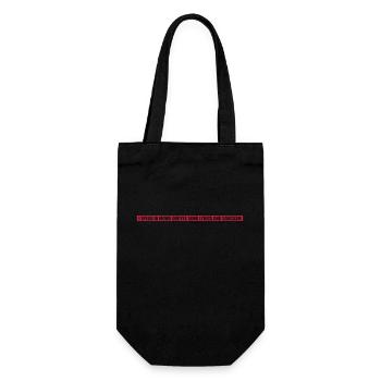 parler des paroles et du sarcasme - Sac à bouteille - noir - Devant