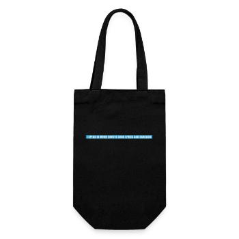 parler des paroles et du sarcasme - Sac à bouteille - noir - Devant