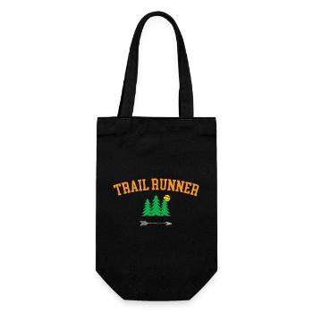 Trailrunner - Geschenkbeutel für Flaschen - Schwarz - Vorne