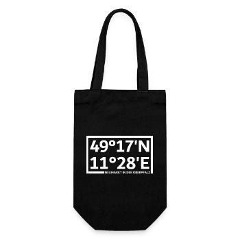 Neumarkt in der Oberpfalz coordinates - Gift Bag for Bottles - black - Front