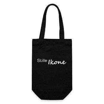 Icône silencieuse Contraste minimaliste - Sac à bouteille - noir - Devant
