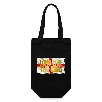 British King Coronation Charles England Flag - Gift Bag for Bottles - black - Front