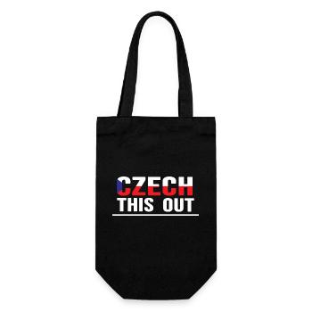 czech republic prague "czech this out" - Gift Bag for Bottles - black - Front