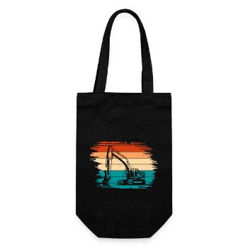Excavator - Gift Bag for Bottles - black - Front