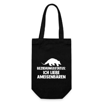 Ameisenbär - Geschenkbeutel für Flaschen - Schwarz - Vorne