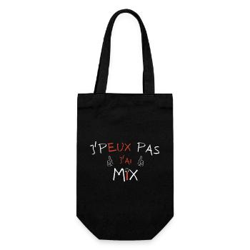 j'peux pas j'ai mix - Sac à bouteille - noir - Devant