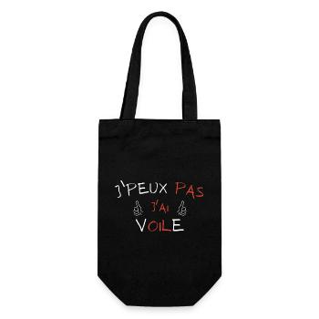 J'peux pas j'ai Voile - Sac à bouteille - noir - Devant