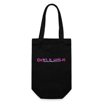 calisthenics gym no excuses gymaholic - Geschenkbeutel für Flaschen - Schwarz - Vorne