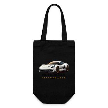 Performance-Sportwagen - Geschenkbeutel für Flaschen - Schwarz - Vorne