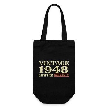 1948 Vintage :76e Anniversaire Cadeau Rétro Unique - Sac à bouteille - noir - Devant