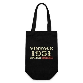 1951 Vintage :73e Anniversaire Cadeau Rétro Unique - Sac à bouteille - noir - Devant